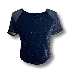 Sequin mesh stretchy top!